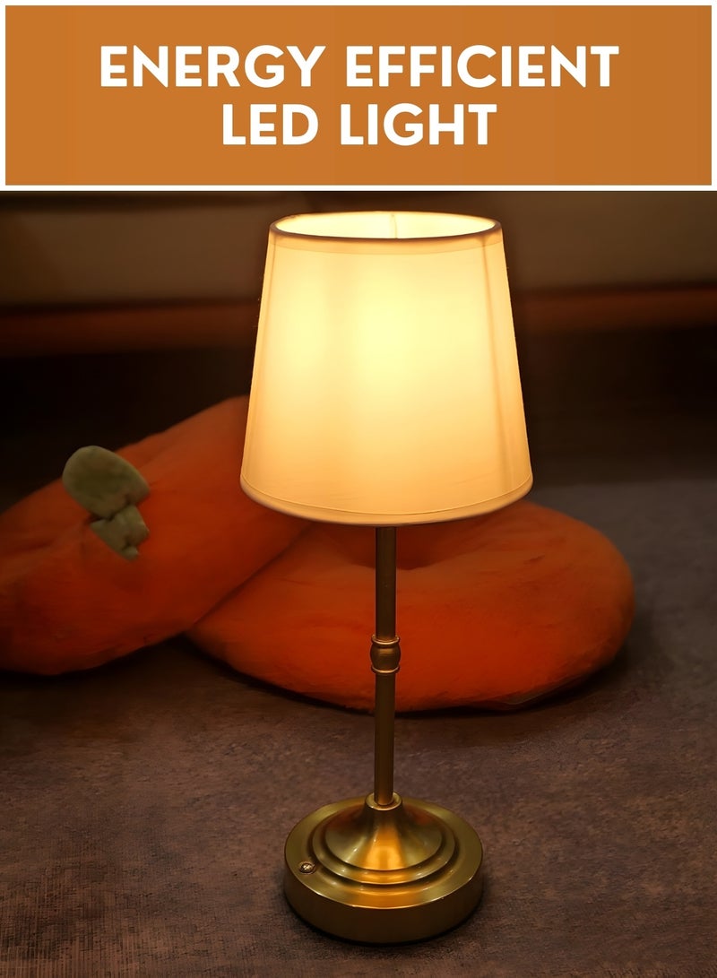 Touch Control Table Lamp with USB Charging – Modern Bedside Night Lamp for Bedroom, Living Room & Desk, Decorative Ambient Table Light - Image 3